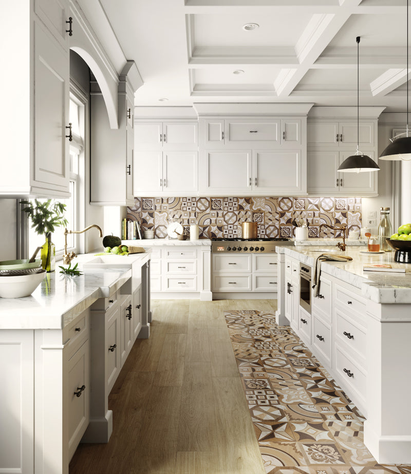 Intarsi Elite Mix 20 x 20cm, matt porcelain tile for feature walls at Irwin Tiles