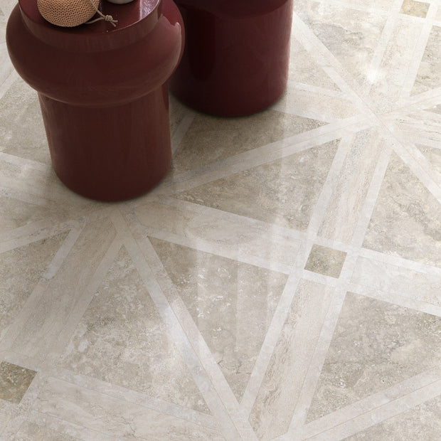 Invictus Cross Deco Krystal 60x60cm, porcelain floor tile sold by the box at Irwin Tiles