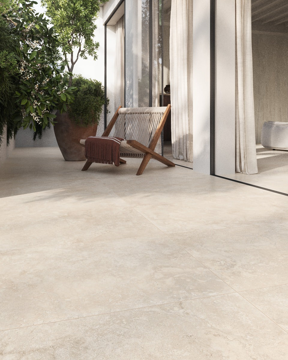 Invictus Ivory Cross Matt 120x120cm, porcelain tile sold by the box at Irwin Tiles