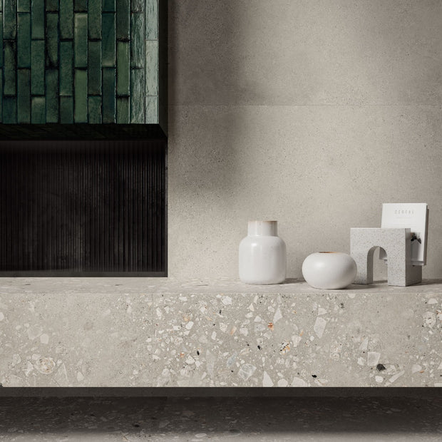 Cosmo Cement 90x90cm, porcelain tile at Irwin Tiles