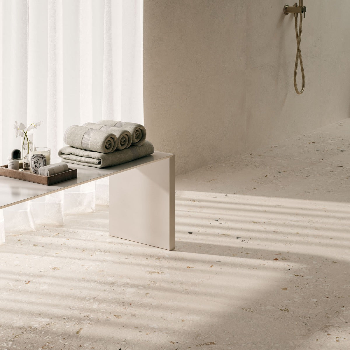 Logico Light 90x90cm, beige tile from Irwin Tiles, Co. Monaghan