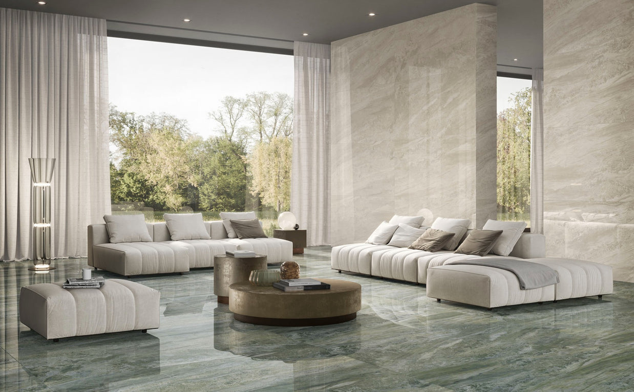 Paradiso Green Krystal 60 x 120cm, tile from Irwin Tiles, Co. Monaghan, view 12