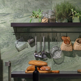 Paradiso Green Krystal 60 x 120cm, gloss porcelain tile for kitchens, bathrooms and hallways at Irwin Tiles, view 11