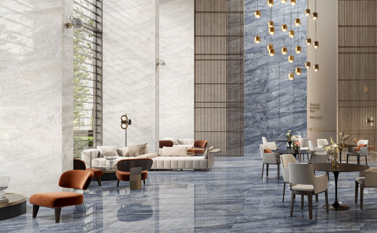 Paradiso Navy Krystal 60x120cm, porcelain tile sold by the box at Irwin Tiles