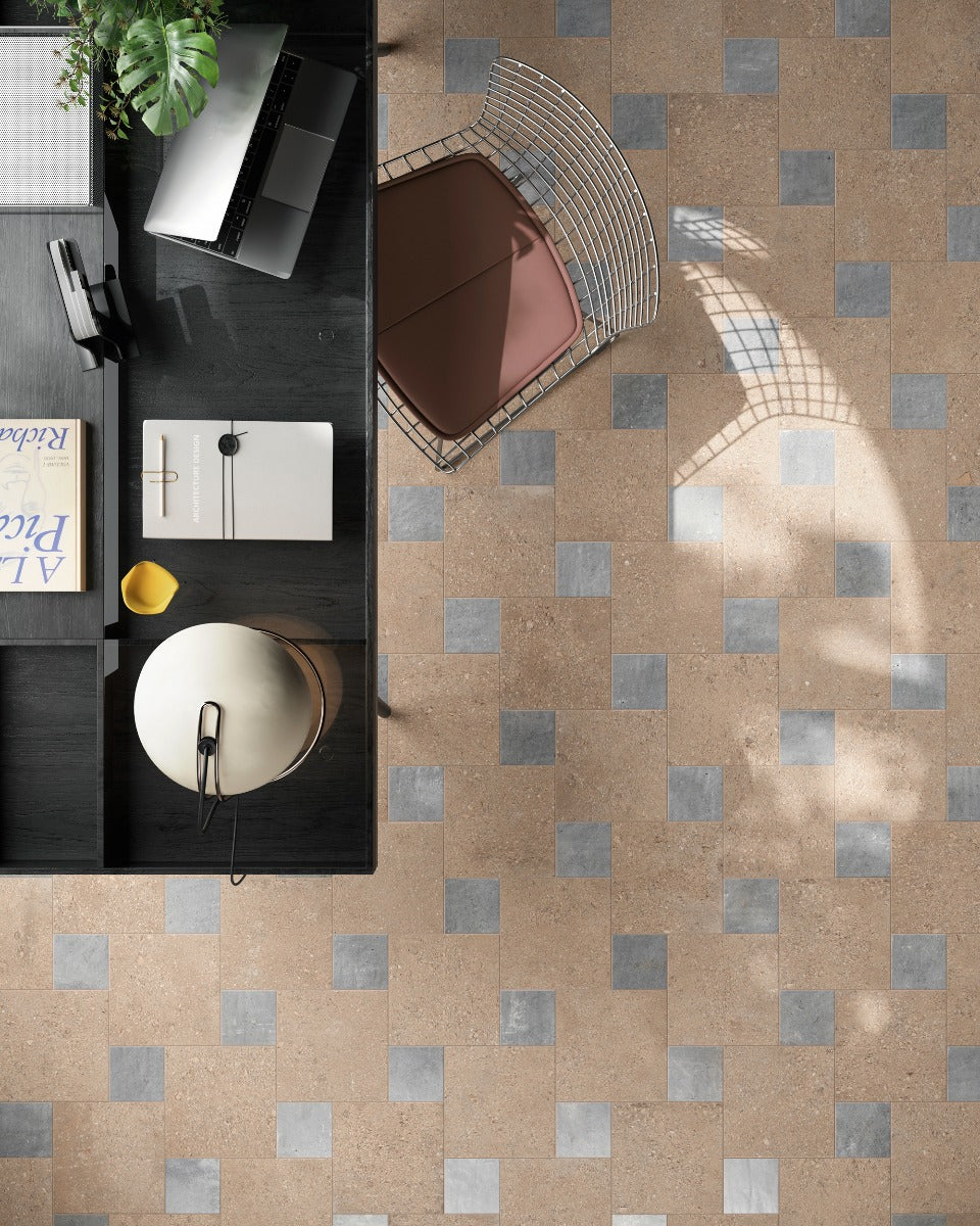 Pixel Artic Glossy 10x10cm, porcelain tile for kitchens, bathrooms and hallways at Irwin Tiles