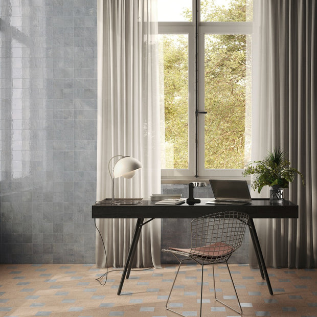 Pixel Artic Glossy 10x10cm, porcelain tile at Irwin Tiles