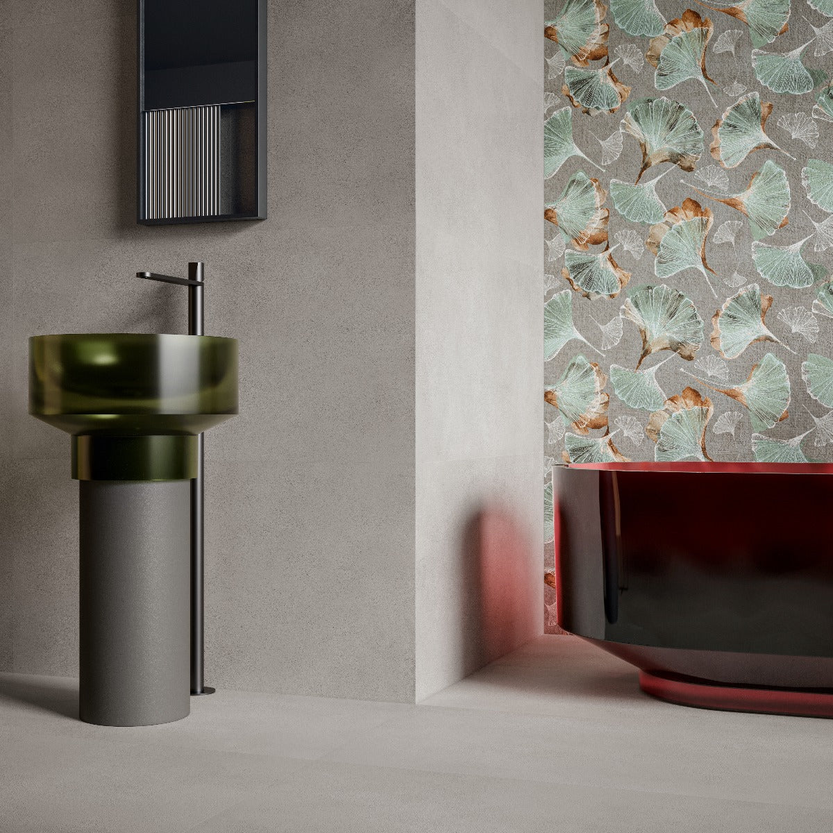 Jardin 03 Decor 60x120cm, porcelain wall tile for feature walls at Irwin Tiles