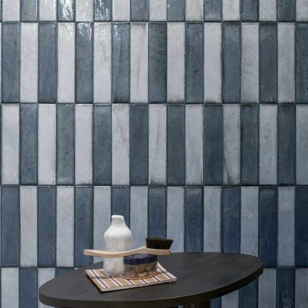 Tetris Artic Glossy 5x20cm, porcelain tile at Irwin Tiles