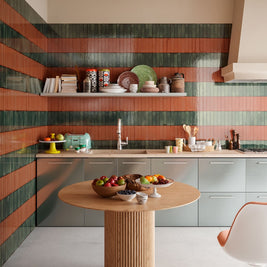 Tetris Forest Glossy 5 x 20cm, porcelain wall tile sold by the box at Irwin Tiles