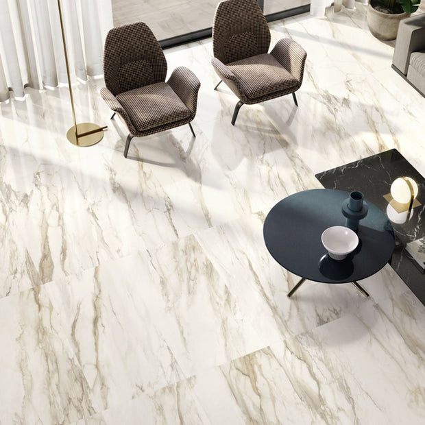 Trumari Gold (Krystal Finish) 90 x 180cm, gloss tile at Irwin Tiles