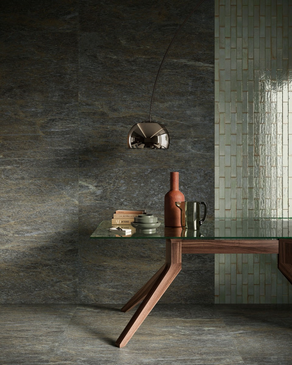 Serpentino 60x120cm, green tile from Irwin Tiles, Co. Monaghan