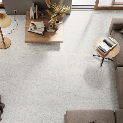 Duke White (Granite Look) 60 x 120cm tile, gloss, at Irwin Tiles