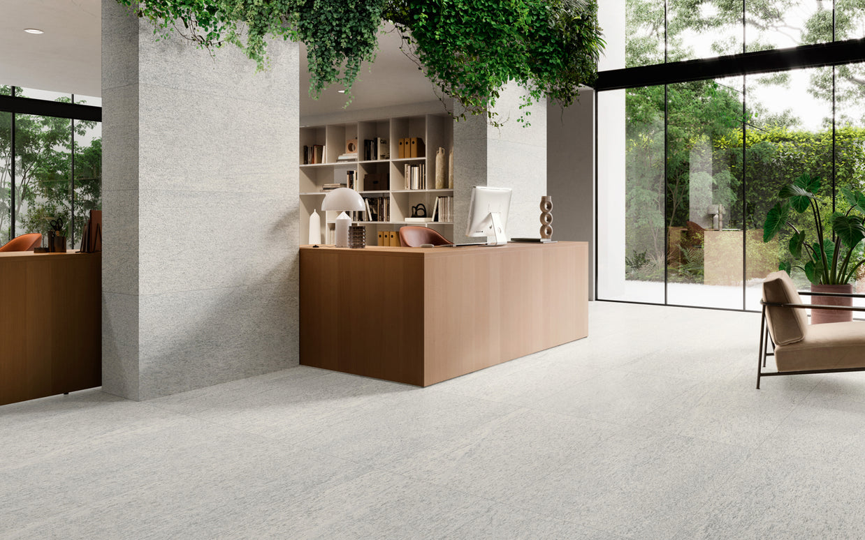 Duke White (Granite Look) 60 x 120cm, tile stocked at Irwin Tiles, Castleblayney