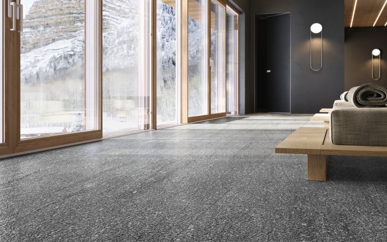 London Grey (Granite Look) 60 x 120cm, tile from Irwin Tiles, Co. Monaghan