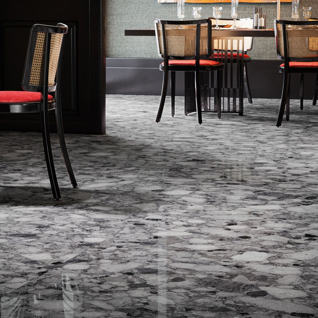 Venistone Dark Glossy 89 x 89cm, grey tile at Irwin Tiles