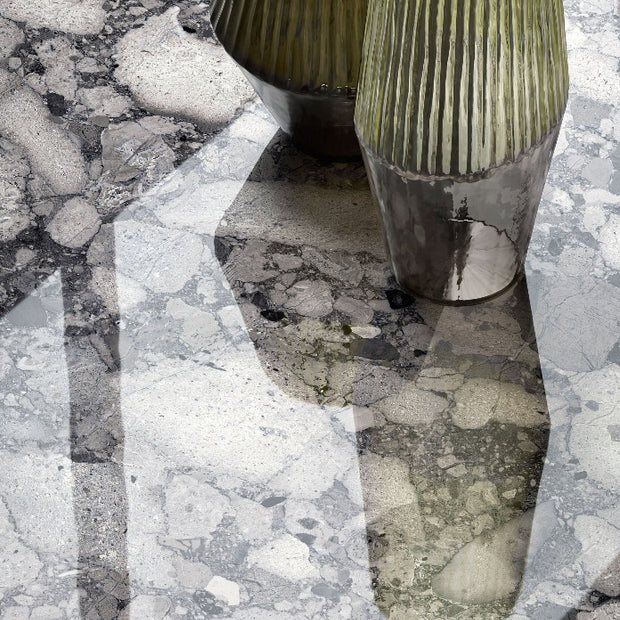 Venistone Dark Glossy 89 x 89cm, porcelain tile at Irwin Tiles