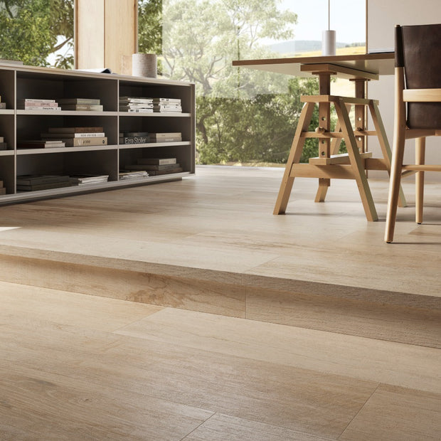 Yorkwood Honey 30x180cm Large Plank, porcelain tile at Irwin Tiles