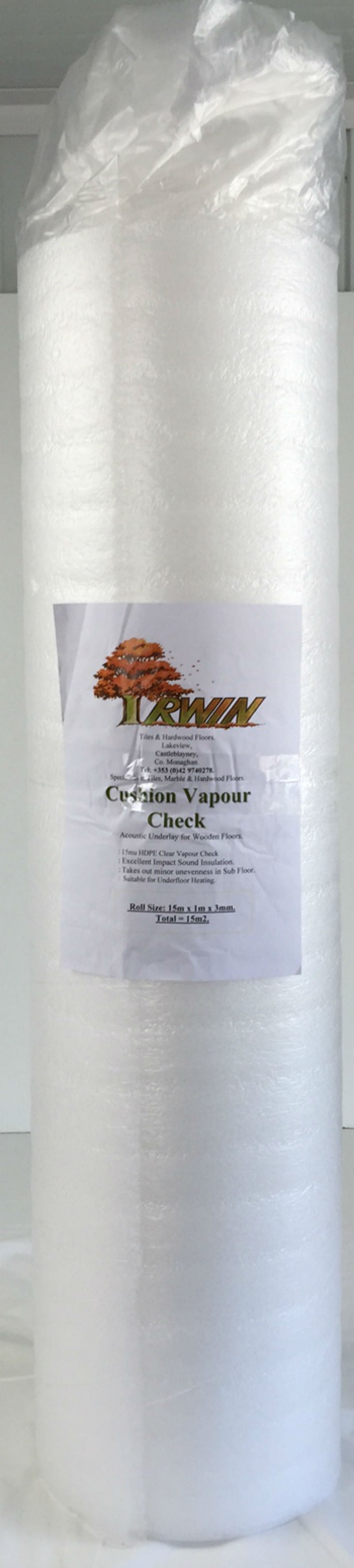 Cushion Vapour Check Underlay 3mm, flooring underlay at Irwin Tiles
