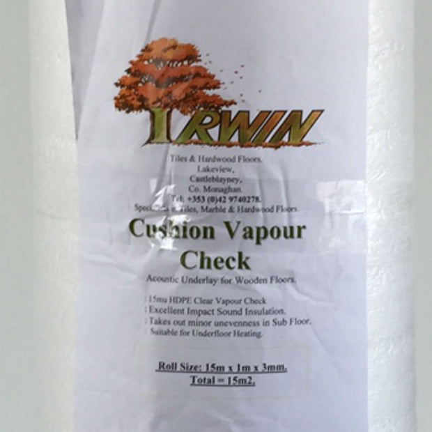 Cushion Vapour Check Underlay 3mm, flooring underlay at Irwin Tiles