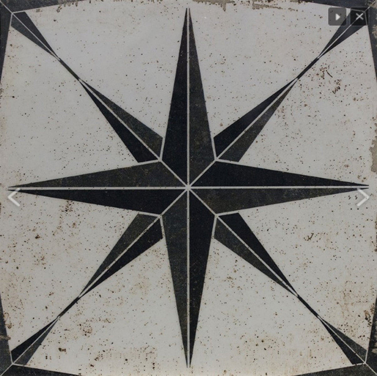 Dakota Negro (Shiny) 29 x 29cm, porcelain tile at Irwin Tiles
