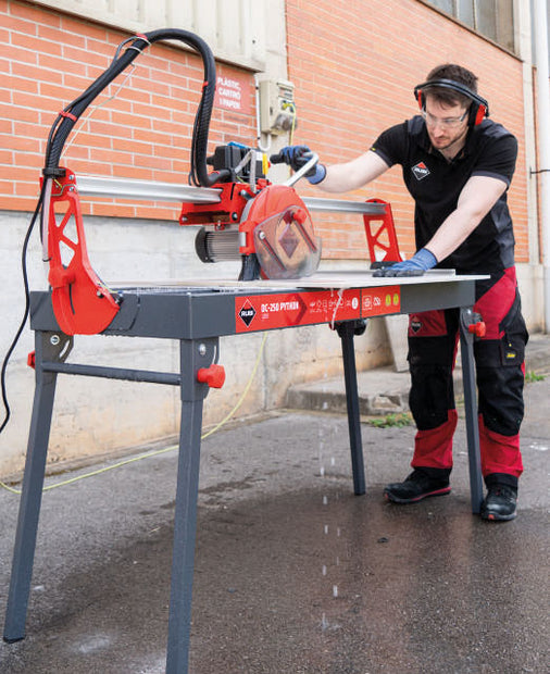 Rubi DC-250 850 Python Electric Tile Cutter, tile cutter for cutting tiles cleanly at Irwin Tiles