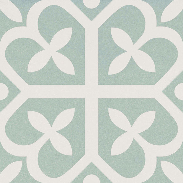Design Evo Nordic A 20x20cm, green matt tile at Irwin Tiles