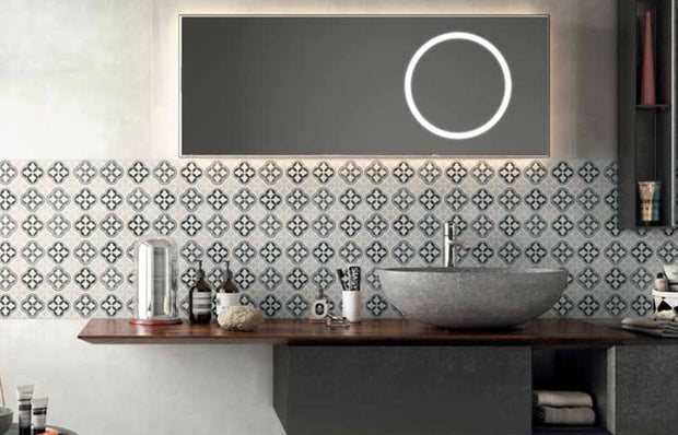 Decor Flow 20x20cm, porcelain tile at Irwin Tiles