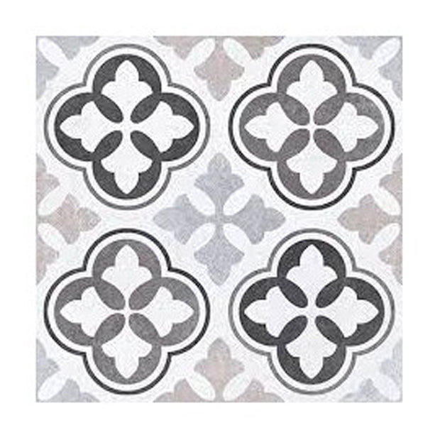 Decor Flow 20x20cm, grey matt tile at Irwin Tiles
