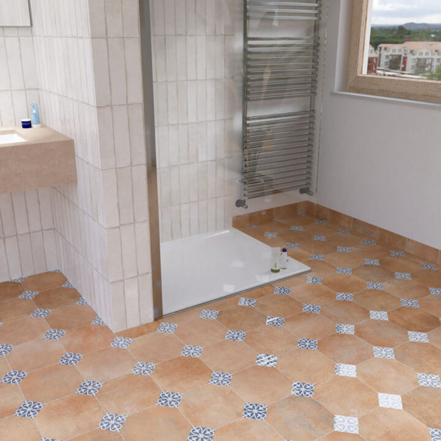 Degas Azul 22.5x22.5cm, matt tile at Irwin Tiles