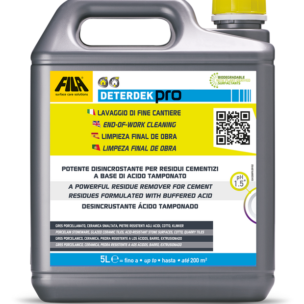 Fila Deterdek Pro 5ltr, cleaner and sealer at Irwin Tiles