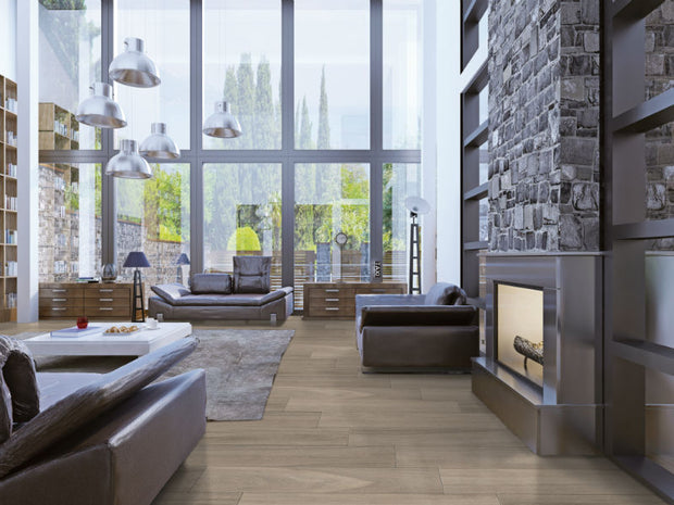 Douglas Tortora Wood Effect 23 x 120cm, porcelain tile at Irwin Tiles