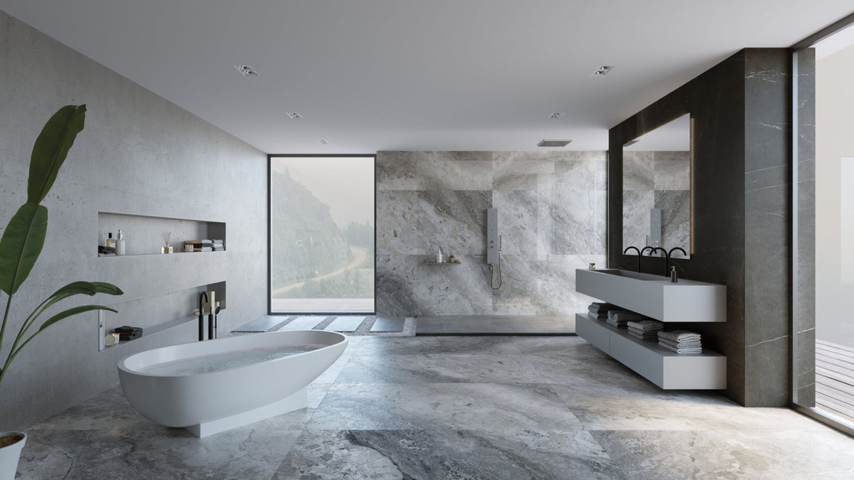 Dreamy Mocha 100 x 100cm, matt tile at Irwin Tiles