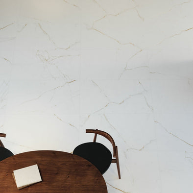 Dual White 100 x 180cm, porcelain tile for kitchens, bathrooms and hallways at Irwin Tiles