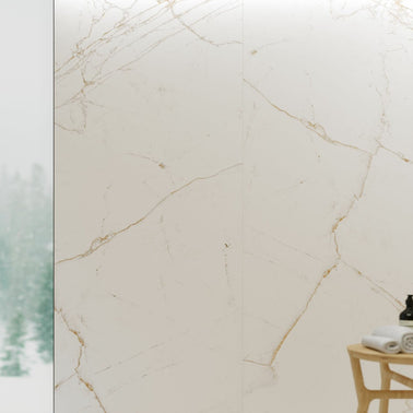 Dual White 100 x 275cm, porcelain tile for kitchens, bathrooms and hallways at Irwin Tiles