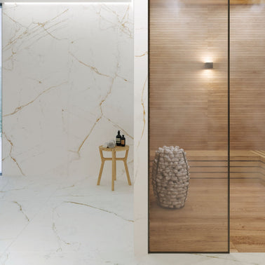 Dual White 100 x 180cm, porcelain tile sold by the box at Irwin Tiles