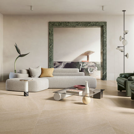 Eclettica Beige 100 x 100cm, extra large format tile at Irwin Tiles