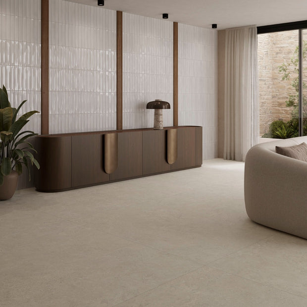 Atlantis White Glossy 31.6x60cm, wall tile at Irwin Tiles
