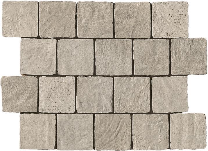 Ecru Mosaic Spacco R11, matt tile at Irwin Tiles