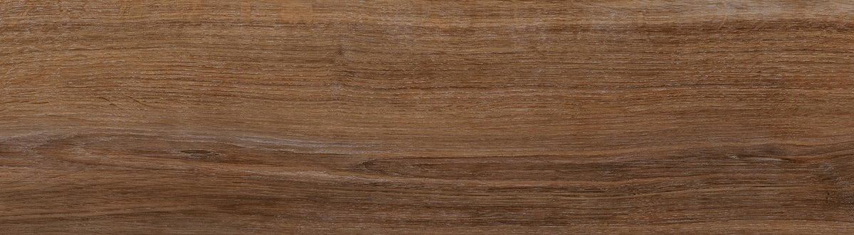 Elian Nogal Wood Effect 20 x 75cm tile, brown matt, at Irwin Tiles
