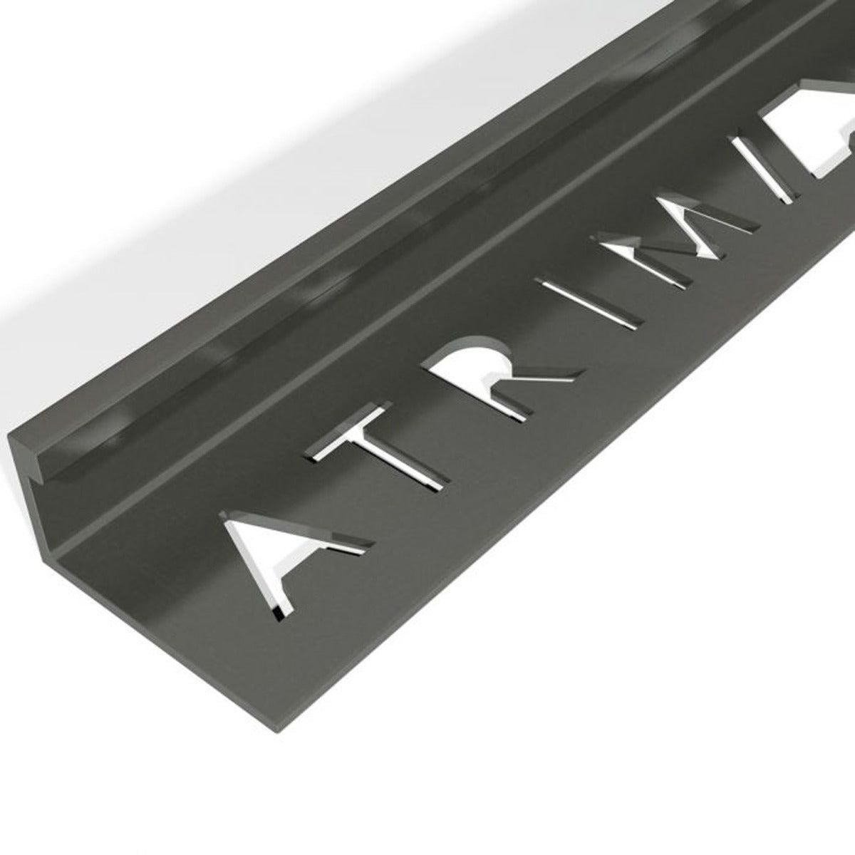 Matt Black 12mm Square Edge Tile Trim 2.5m, tile trim at Irwin Tiles