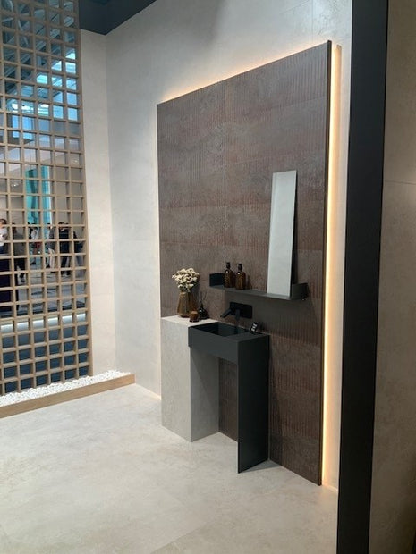 Ethereal Art Copper 30x90cm, brown wall tile at Irwin Tiles