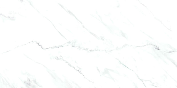 Eyra Honed (Calcatta marble look) 75 x 150cm, white semi-gloss tile at Irwin Tiles