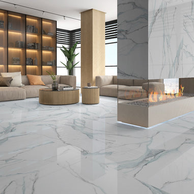 Fantasy Acqua 60 x 120cm, gloss porcelain tile for kitchens, bathrooms and hallways at Irwin Tiles