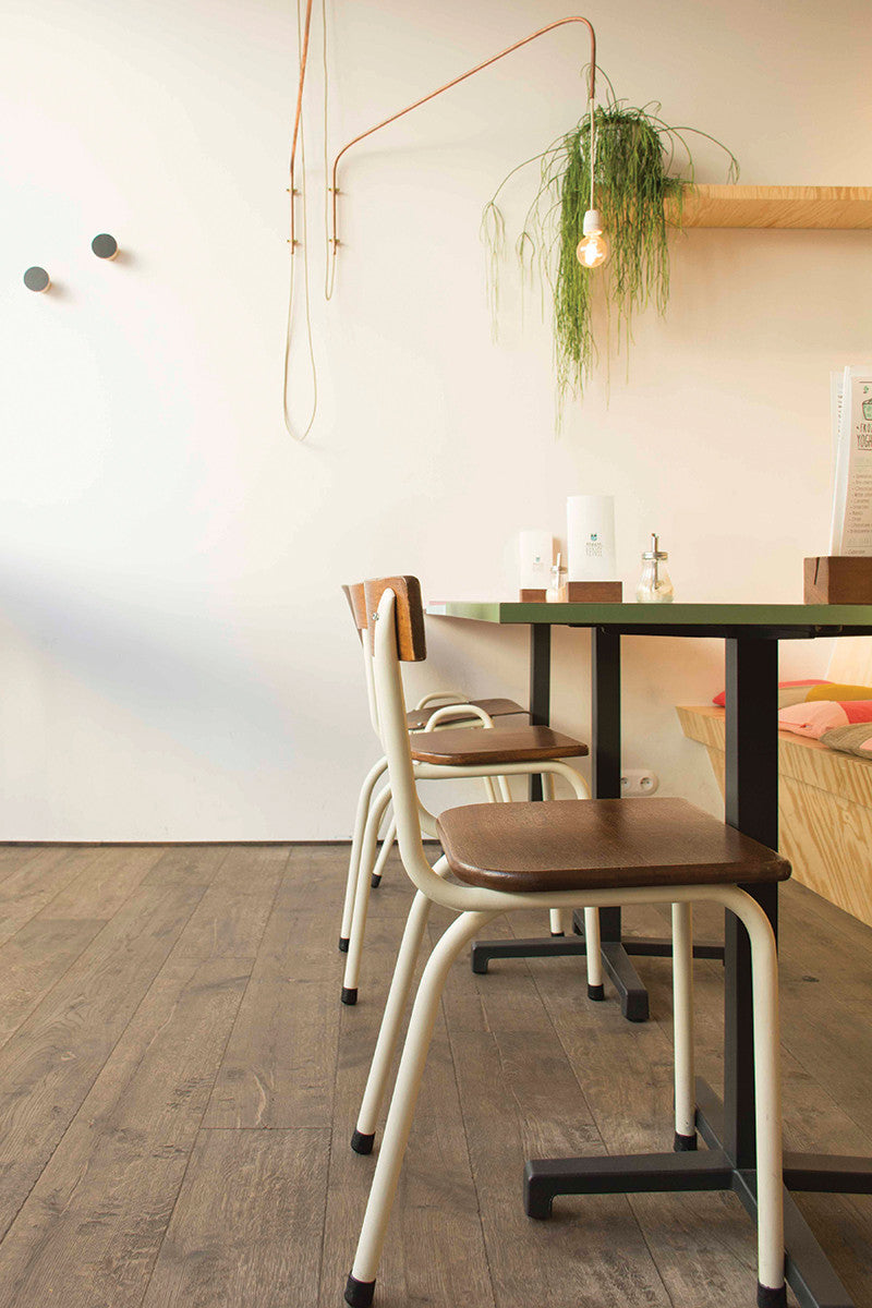 Farm Old Church Plank 190mm engineered wood flooring, dark oiled, at Irwin Tiles