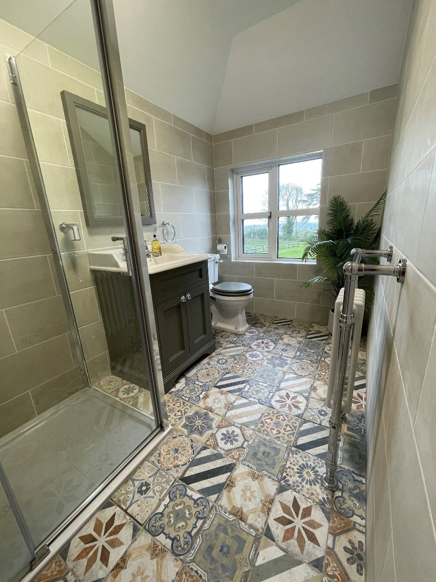 Finca Vigia 20x20cm, multi-colour tile from Irwin Tiles, Co. Monaghan