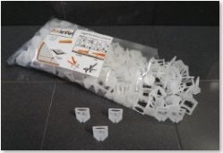 Spacer Clips 2mm Wedge Type 500 pack, tile spacer for keeping tile joints even while fixing at Irwin Tiles