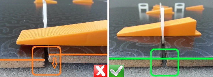 Spacer Clips 1.5mm Wedge Type 500 Pack, tile spacer at Irwin Tiles, view 11