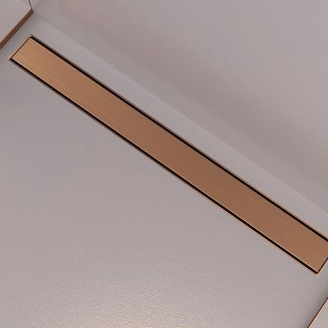 Fixplus Premium Shower Linear Drain Satin Bronze, shower drain stocked at Irwin Tiles, Castleblayney