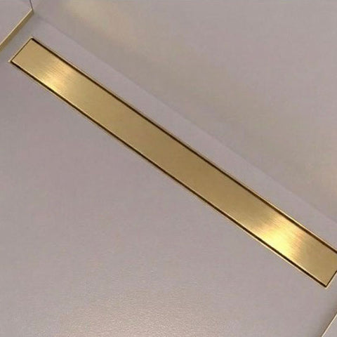 Fixplus Premium Shower Linear Drain Satin Gold, shower drain stocked at Irwin Tiles, Castleblayney