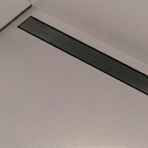 Fixplus Premium Shower Linear Drain Gun Metal, shower drain stocked at Irwin Tiles, Castleblayney